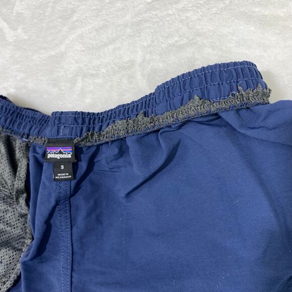 Patagonia Baggies Shorts 4" Inseam Mens Small Navy Blue Pockets *Liner Cut Out - Picture 6 of 15